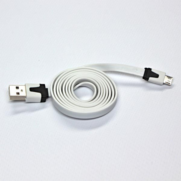 USB USB A -> Micro USB (M/M) bílá 1M