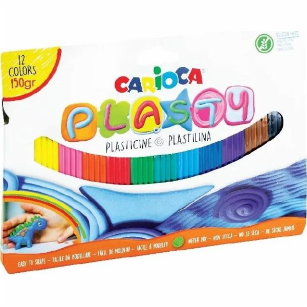Carioca Plastelína 150g 12 barev