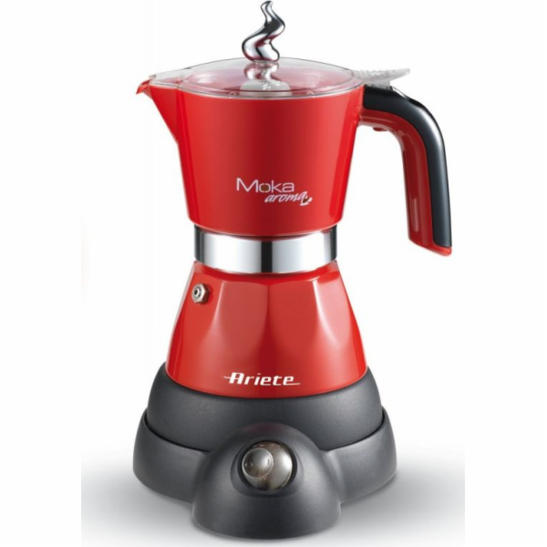 Elektrický kávovar Ariete Mokina na 2 šálky (1358 červený)