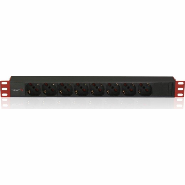 Techly Techly 107746 PDU Rack 19 1U, 8x Schuko, 250V/16A,...