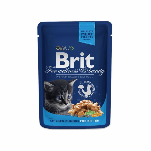 BRIT Premium Cat Kitten Chicken - mokré krmivo pro kočky ...