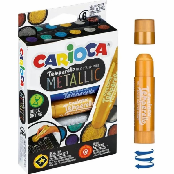 Carioca Paint tyčinky Temporello metallic 6 cols CARIOCA
