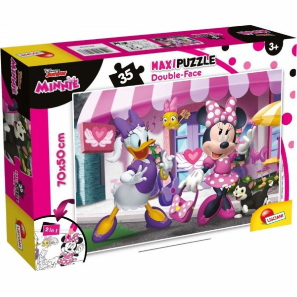 Lisciani Oboustranné puzzle maxi 35 Minnie Mouse