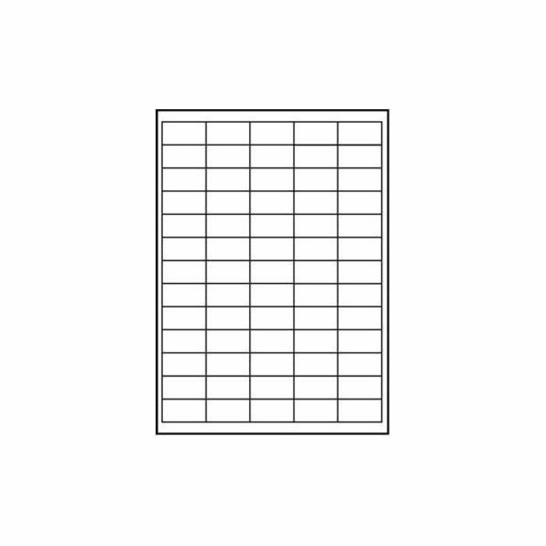 Štítky s logem A4, matná bílá, 65 štítků, 140gsm, 10 ks (...