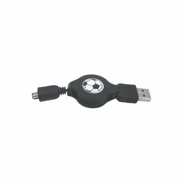 Logo kabelu USB USB-A – 4kolíkový 0,7 m černý (14870)