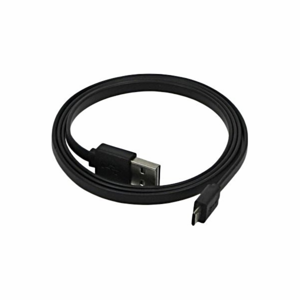Neutrální USB kabel USB-A - microUSB 0,3 m černý (NULL)