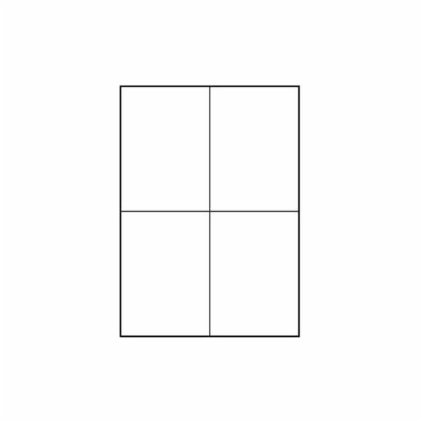 Logo A4 Label, Matte, White, 25 ks.
