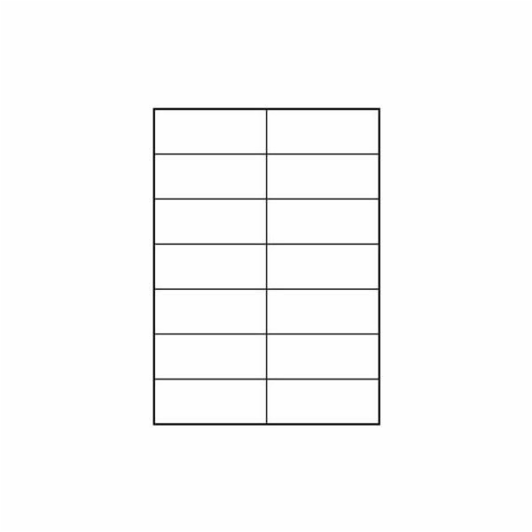 Štítky s logem A4, matné, bílé, 25 ks.