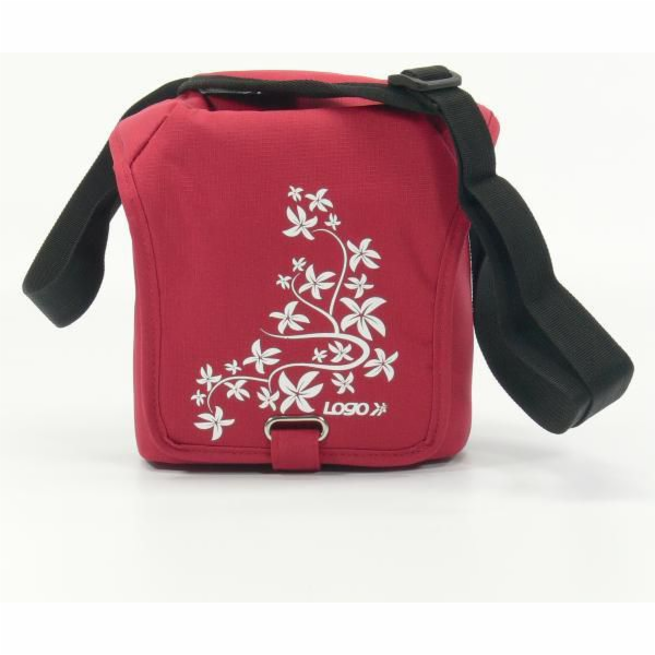Taška s logem, květinová brašna na fotoaparát, červená