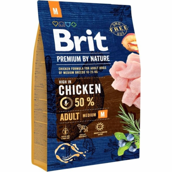Brit Premium By Nature Adult M Medium 3kg