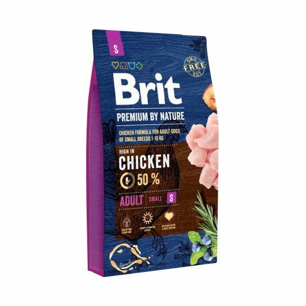 Brit Premium by Nature Adult S 3kg granule pro psy