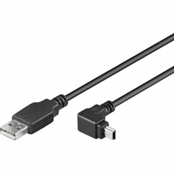Techly USB-A - miniUSB USB kabel 1,8 m černý (ICOC-MUSB-A...