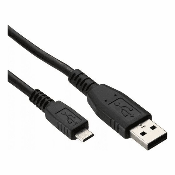 USB kabel Logo USB-A - microUSB 1 m Černý