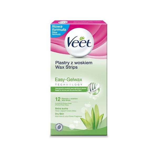 Veet Depilační proužky s voskem na suchou pokožku 12 ks