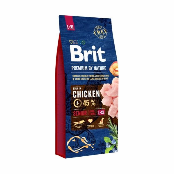 Brit Premium by Nature Senior L+XL 15kg granule pro psy