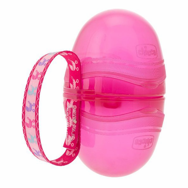 Pouzdro na dudlík Chicco Double, růžové