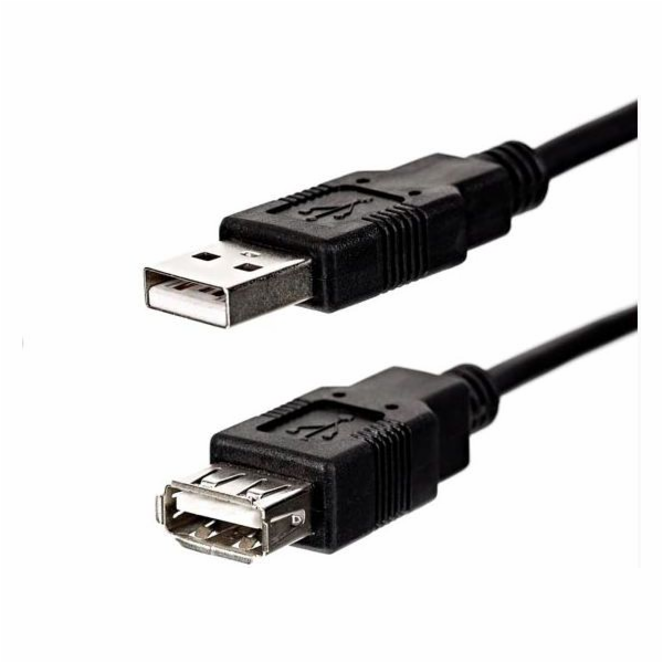 Kabel USB Logo USB-A - USB-A 3 m Černý