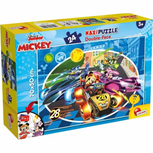 Lisciani Oboustranné maxi puzzle 24 Mickey Mouse