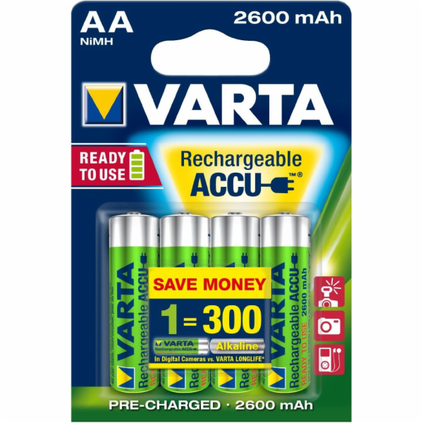 Varta Battery Electronics AA / R6 2500mAh 4 ks.