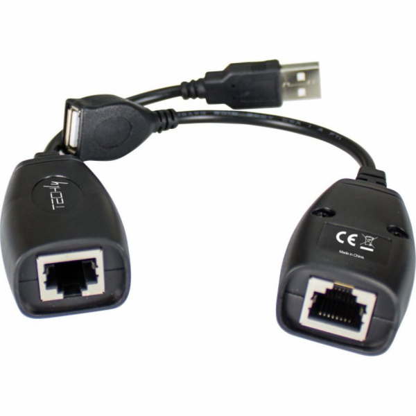 Techly USB kabel USB Extender až 50 m přes síťový kabel RJ45