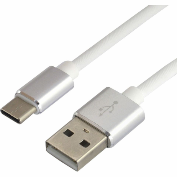 everActive cable USB-C 1m - White silicone quick charge 3...