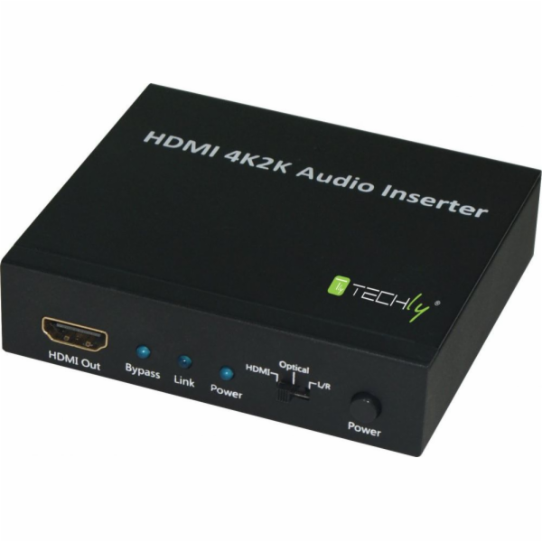 Techly HDMI 2K4K AUDIO INSERTER HDMI/TOSLINK/AUDIO STEREO...