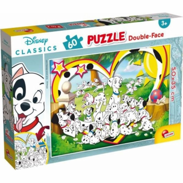 Lisciani Oboustranné puzzle Plus 60 Disney klasik