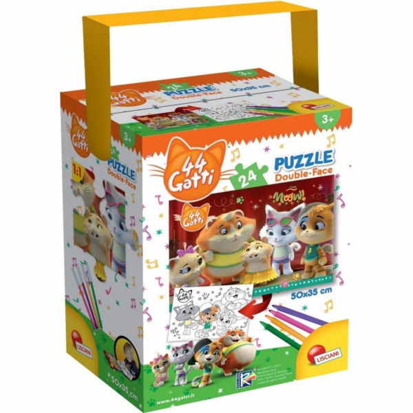 Lisciani Puzzle s mini rukojetí 24 44 Cats
