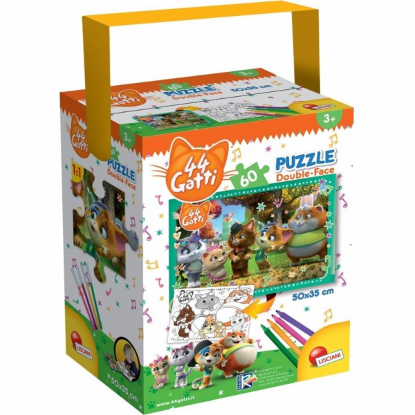 Lisciani Puzzle s rukojetí 24 44 Kočky 4