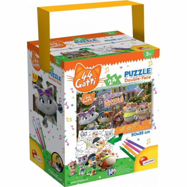 Lisciani Puzzle s rukojetí 24 44 Kočky 2