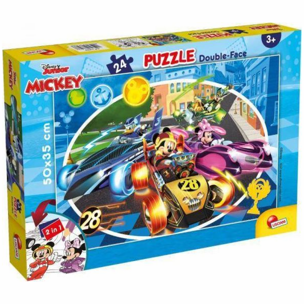 Lisciani Oboustranné puzzle 24 dílků Mickey Mouse 73986