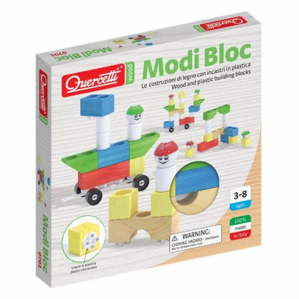 Quercetti Dřevěné bloky Modi Block 18 kusů (040-0701)