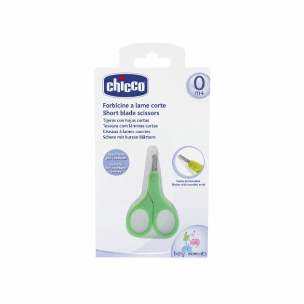 Chicco nůžky krátké zelené 0 m+ - CC