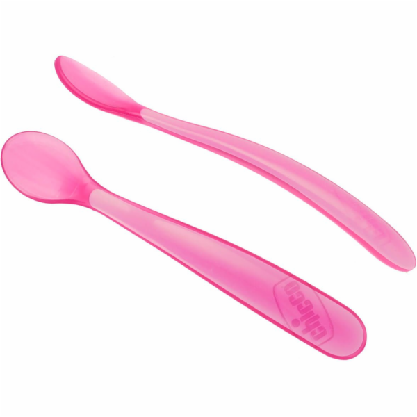 Dětská lžička Chicco, růžová, 2 ks (TOW006007)