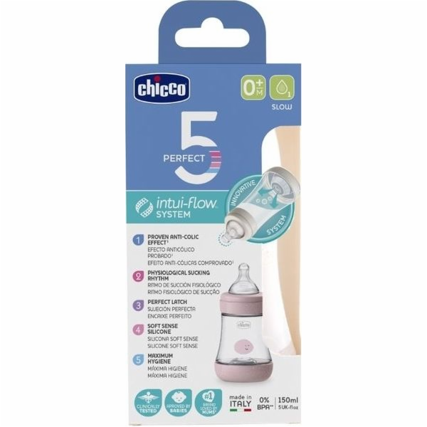 Chicco 202111-BUTELKA PERFECT5 150ML DZ 4M+