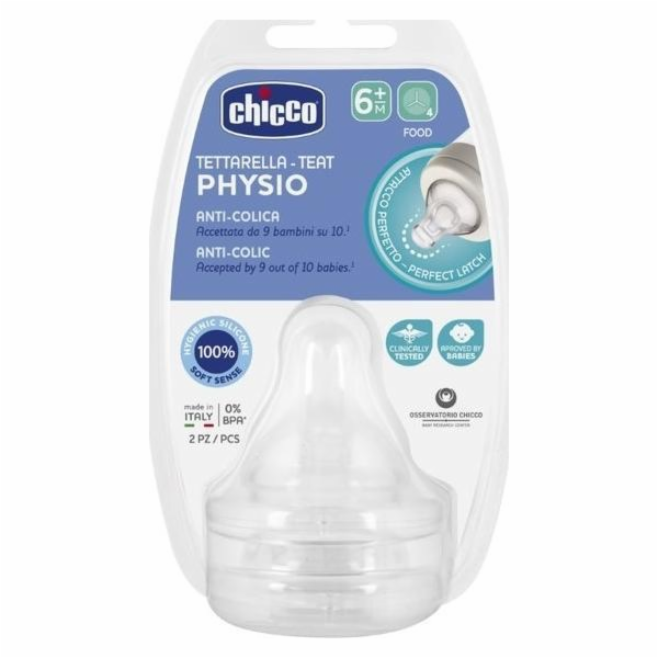 Chicco Perfect5 antikolikový dudlík 6m+ 2ks.