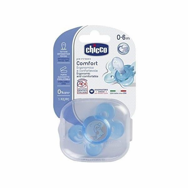 Chicco Physio Comfort dudlík modrý 0-6m (7491121)