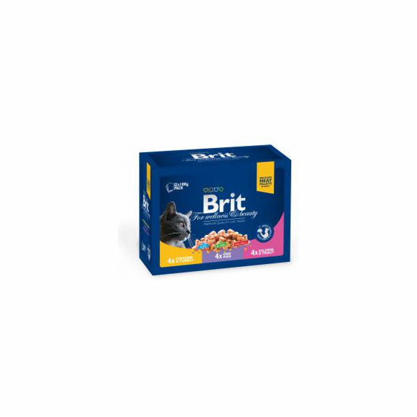 Brit Premium Cat sáčky Family Tale Drůbež a ryby 12x100g