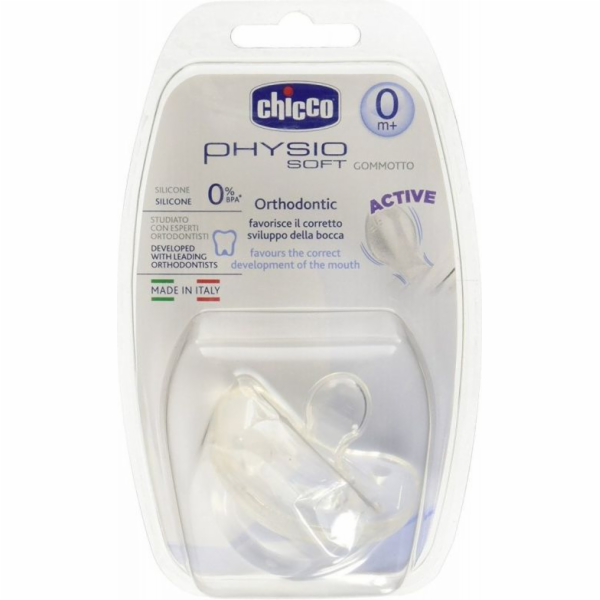 Chicco Smoczek Physio Soft silikonowy bezbarwny 0m+ (180801)
