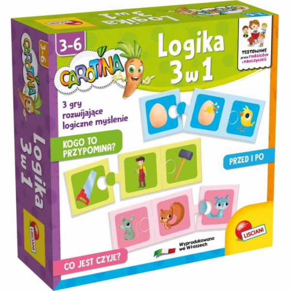 Lisciani  CAROTINA LOGIKA 3 V 1