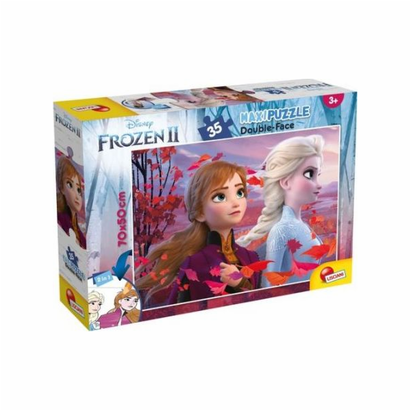 Lisciani Oboustranné puzzle supermaxi 35 Frozen II