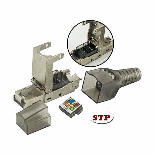 Techly Techly Samosvorná modulární zástrčka RJ45 Cat.6A S...