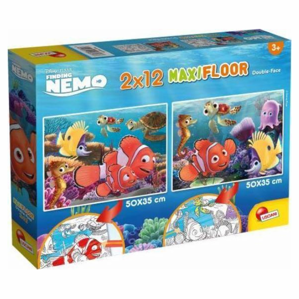Lisciani Oboustranné puzzle Supermaxi 2x12 dílků. 50x35 c...