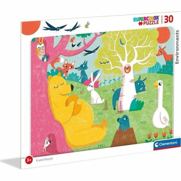 Clementoni Frame Puzzle 30 super barevných prostředí