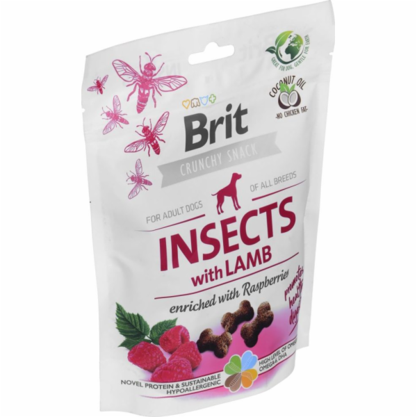 Brit Care Dog Insects&Lamb - Pamlsek pro psy - 200 g