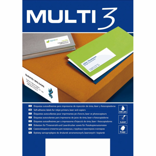 Univerzální štítky PBS Connect Multi3 A4 70X25,4 (4702)