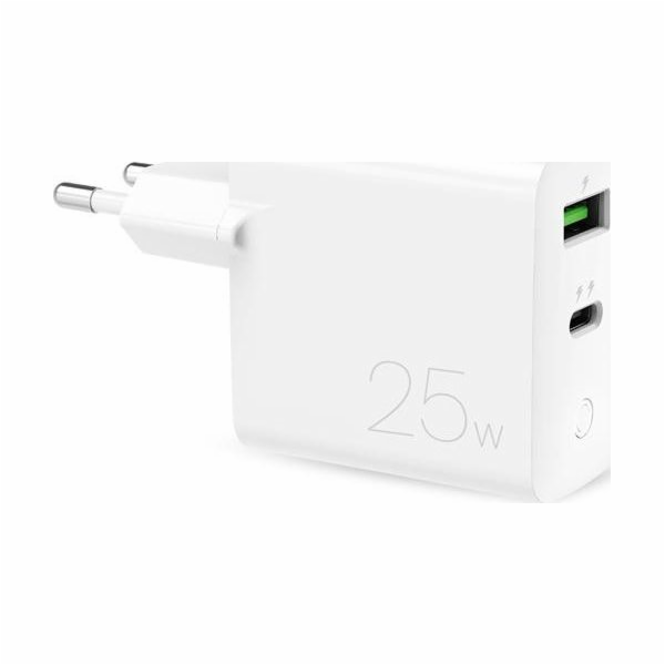 Puro Mini Fast Travel Charger 1x USB-A USB-C 3 A (PUR521WHT)