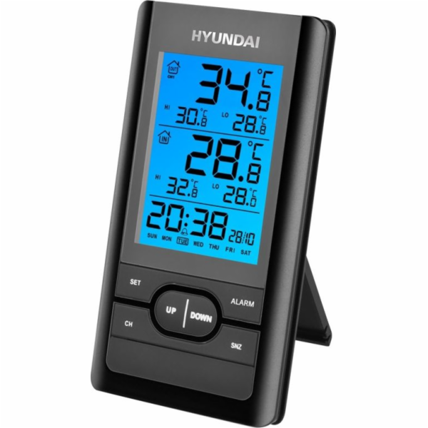 Meteostanice Hyundai WS1070B, černá
