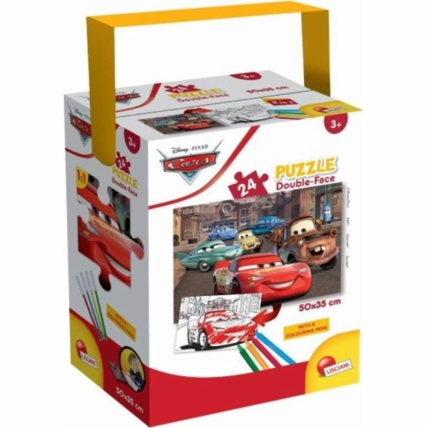 Puzzle Lisciani v tubusu Mini 24 Cars