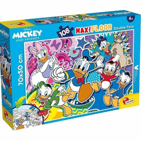 Lisciani Lisciani Disney Double -Tided Maxi Floor Donald ...